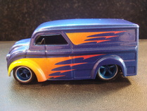 custom airbrushed hot wheels dairy delivery die cast car