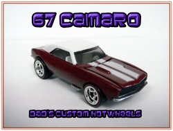 67 Camaro custom Hot wheels die cast car