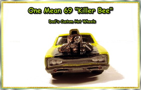 69 super bee custom hot wheels diecast car airbrushed