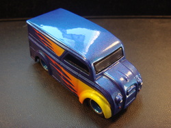 Custom hot wheels dairy delivery airbrushed diecast car 