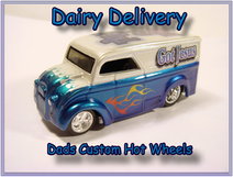 custom hot wheels dairy deliveries airbrushed diecast cars