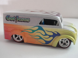 Custom Hot wheels airbrushed Dairy delivery diecast car