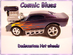 Custom Hot wheels Matchbox cosmic blues airbrushed diecast car