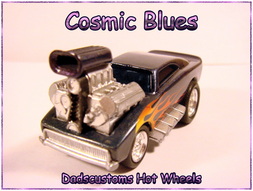 custom matchbox, red rider, cosmic blues, airbrushed, diecast, hot wheels,
