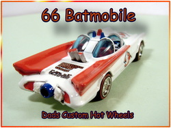 Ghostbusters Batmobile custom hot wheels airbrushed diecast car