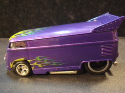 Custom Hot wheels VW Drag bus, custom airbrushed diecast
