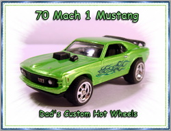 70 mustang custom hot wheels airbrushed diecast car