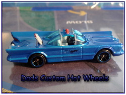 66 Batmobile custom hot wheels airbrushed diecast car