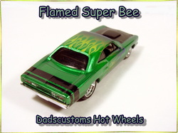 69 Super bee custom hot wheels airbrushed diecast car