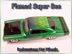 69 Super bee custom hot wheels airbrushed diecast car