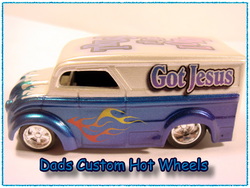 Got Jesus custom hot wheels dairy delivery airbrushed diecast car