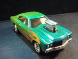 Custom airbrushed 70 chevelle ss diecast car