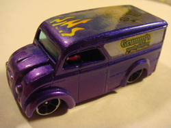 Grumpy's custom hot wheels dairy delivery airbrushed diecast car